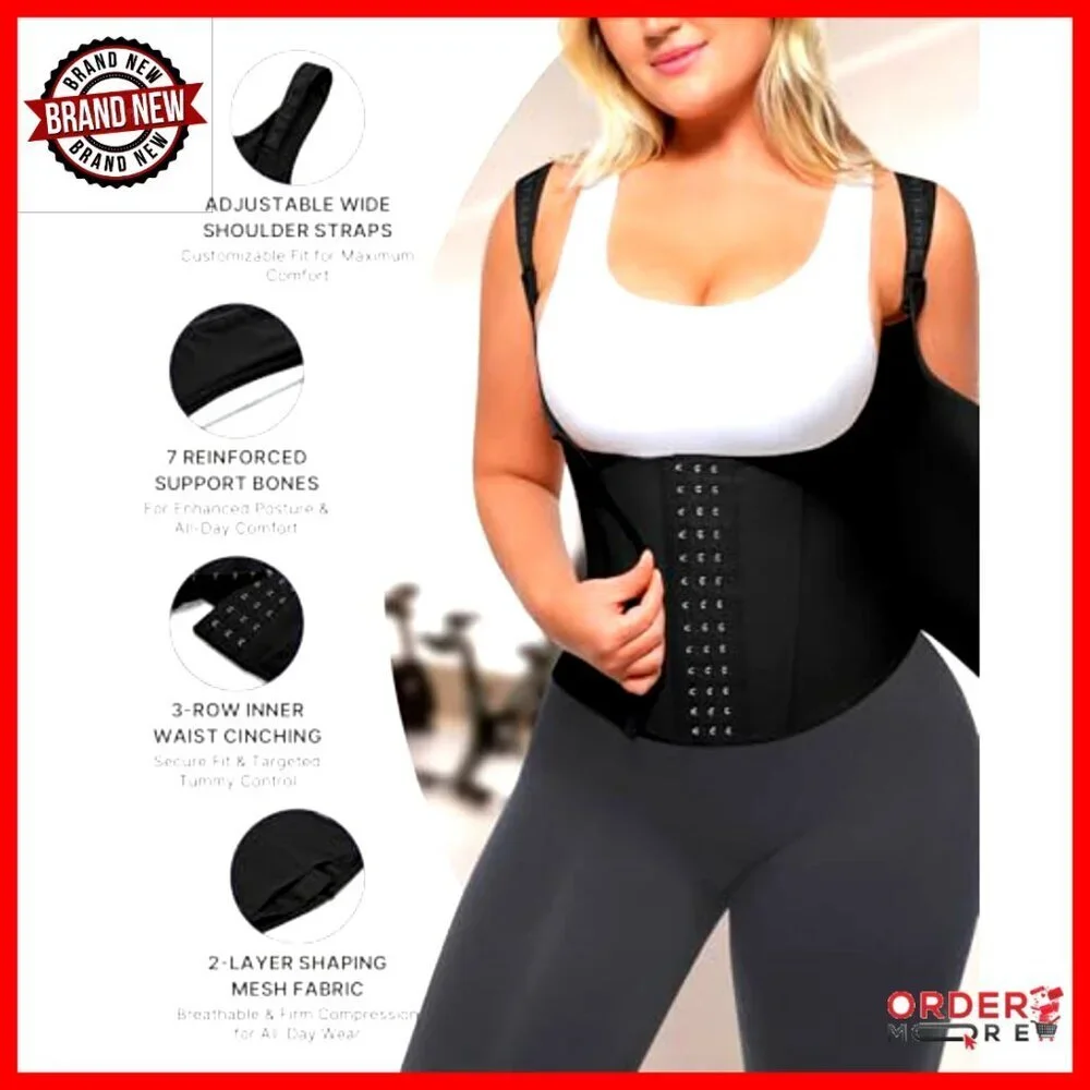 Waist Trainer Corset Shapewear Tummy Control Adjustable Straps Sculpting